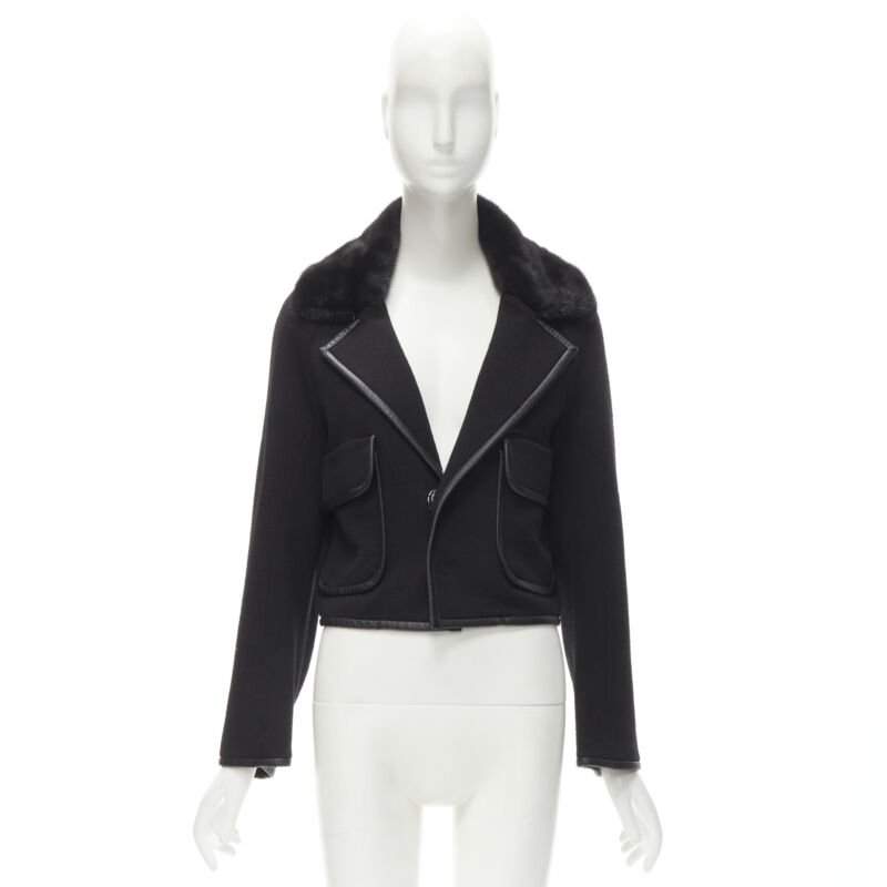 Dsquared2 Mink Fur Trim Jacket - Image 14