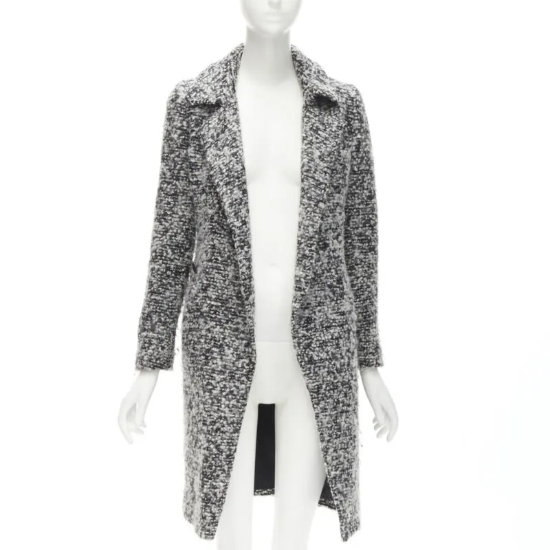 Dior Grey Boucle Wool Coat Grey Wool Never worn - Inside View