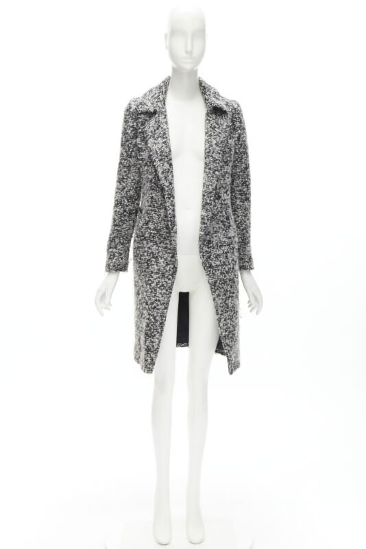 Dior Grey Boucle Wool Coat - Image 14