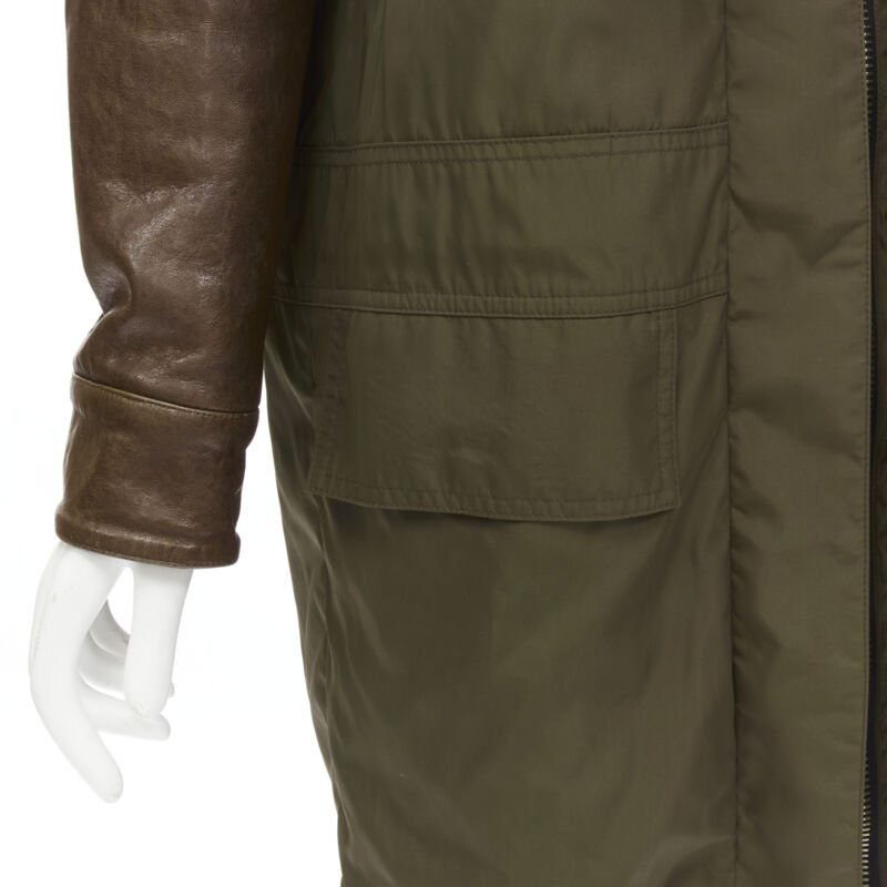 Givenchy Green Fur Sleeve Coat - Image 11