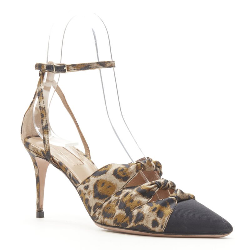 Aquazzura Leopard Bow Pumps - Back view