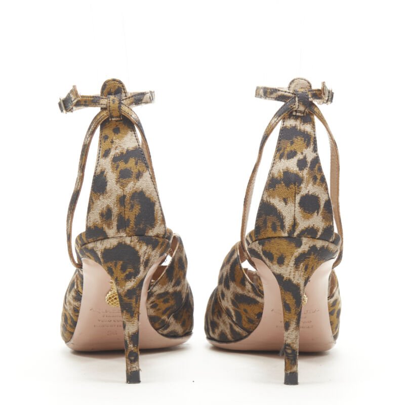 Aquazzura Leopard Bow Pumps - Side view