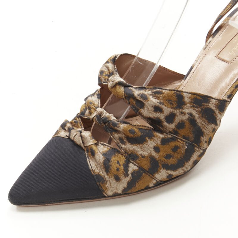 Aquazzura Leopard Bow Pumps - Image 10