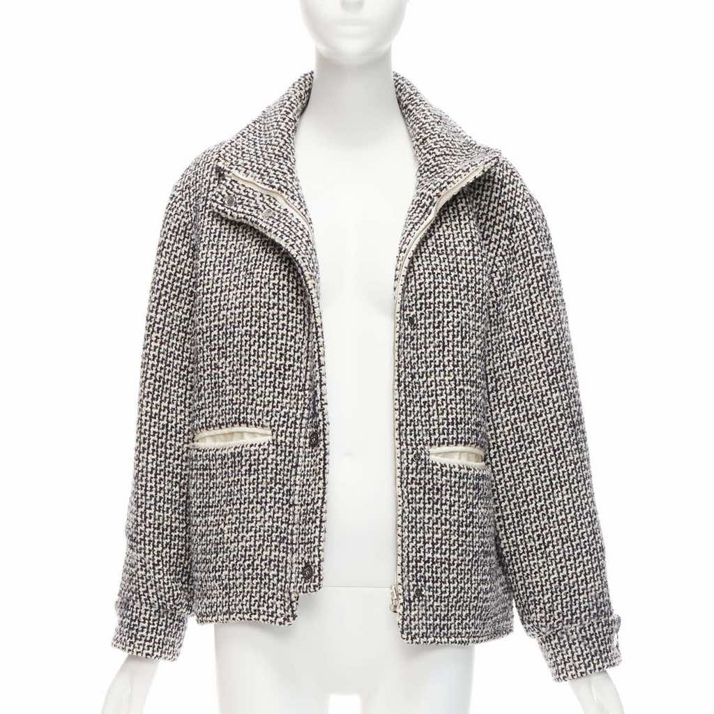 Chanel Reversible Tweed Puffer Coat - Image 6