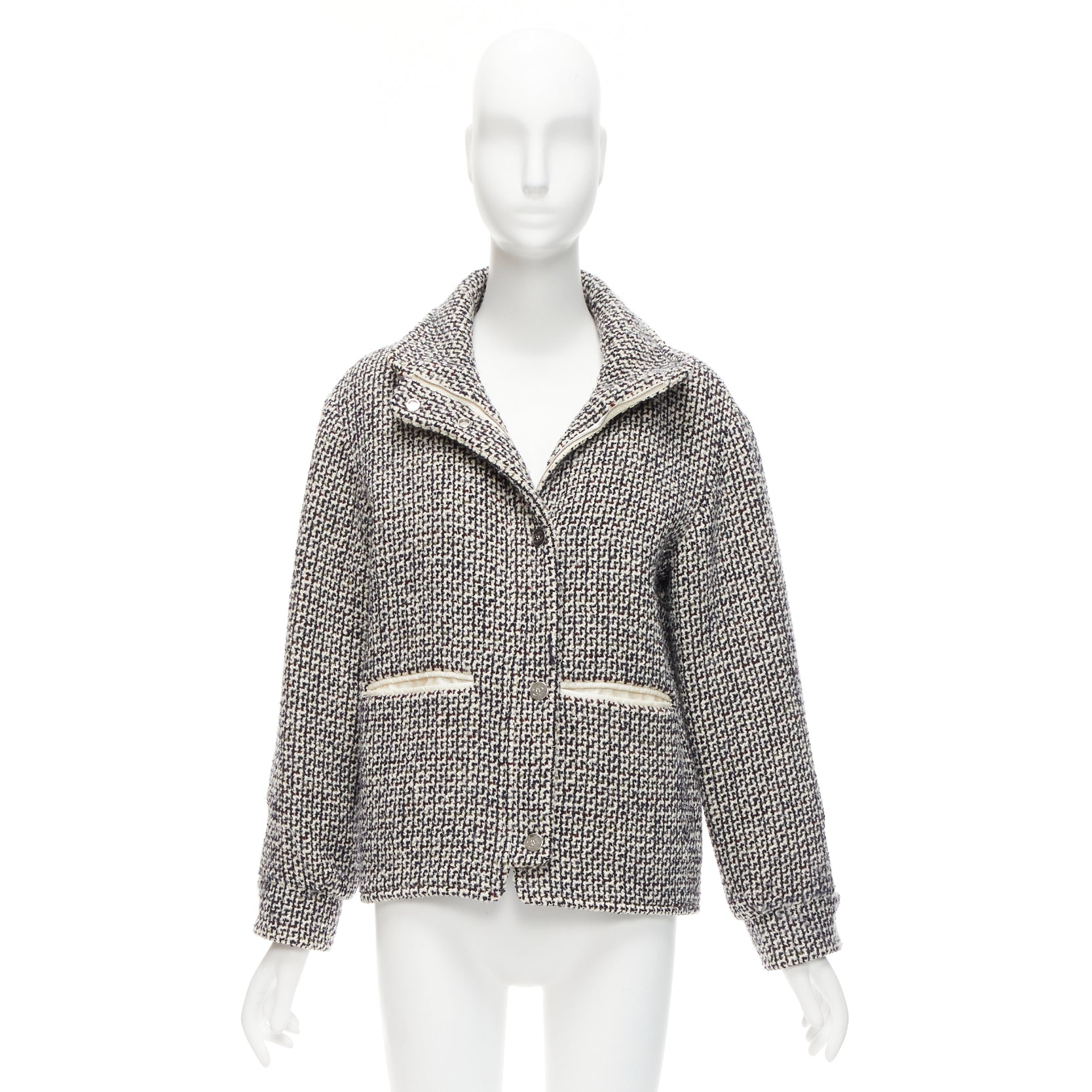 Chanel Reversible Tweed Puffer Coat - Image 12