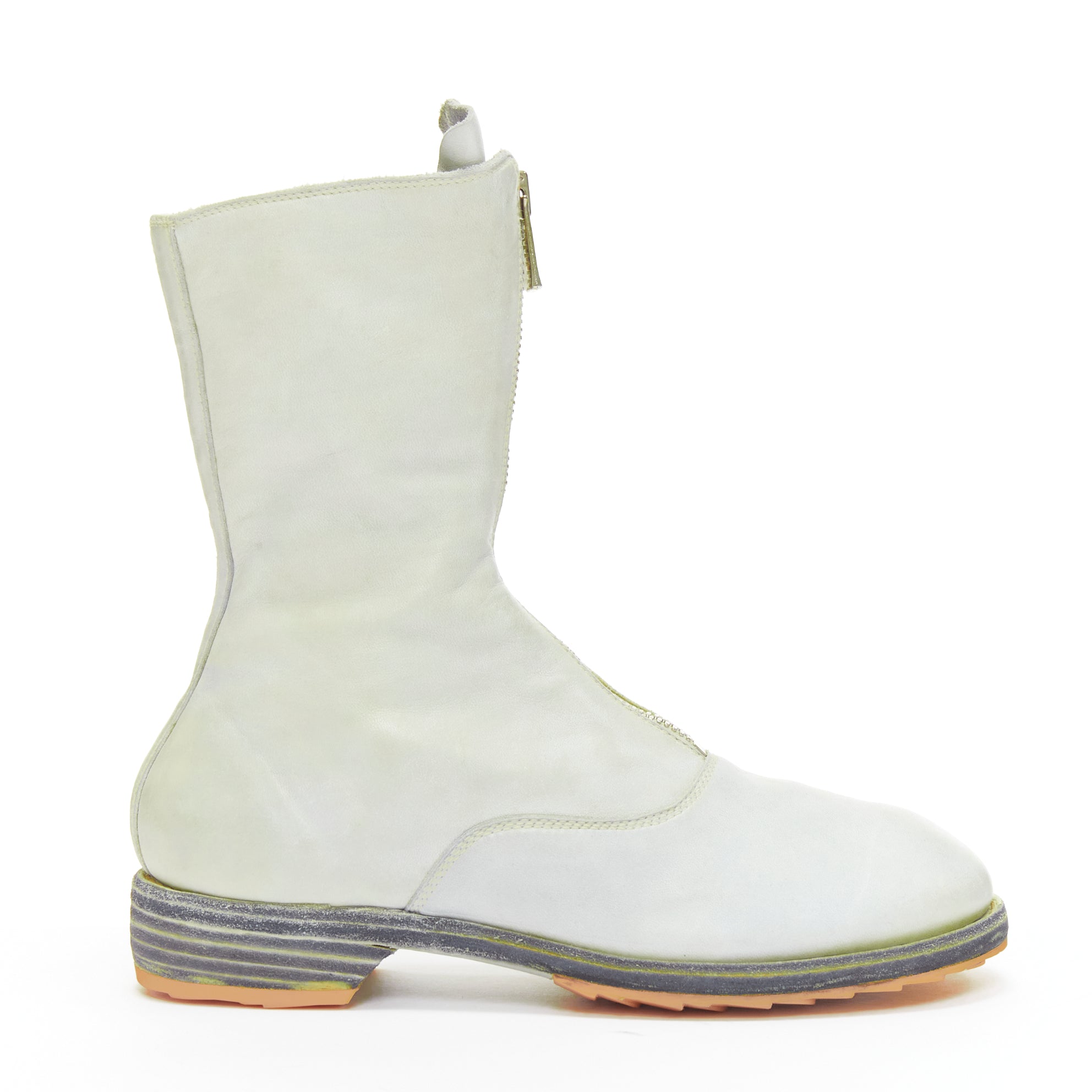 Guidi Ponyhair Cage Heel Boots - Back view