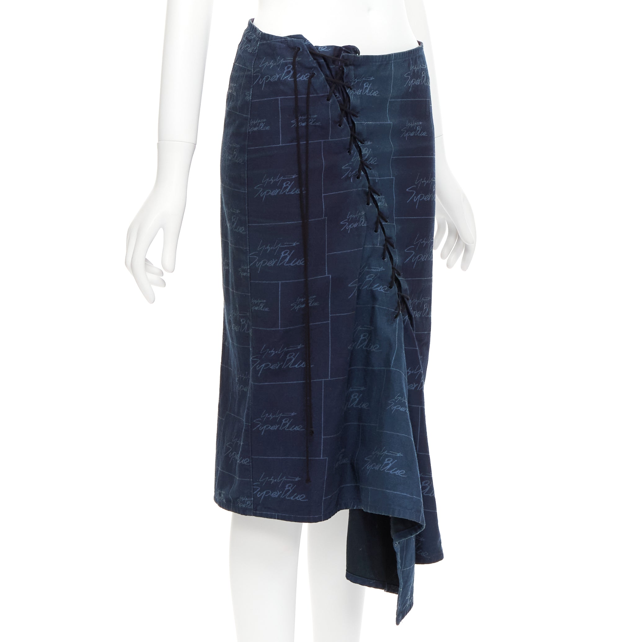 Yohji Yamamoto Logo Laced Skirt - Image 6