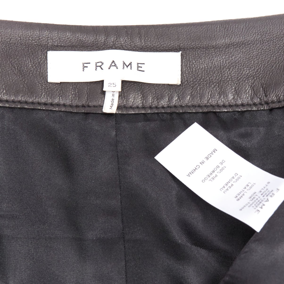 Frame Leather Pocket Skirt - Image 10