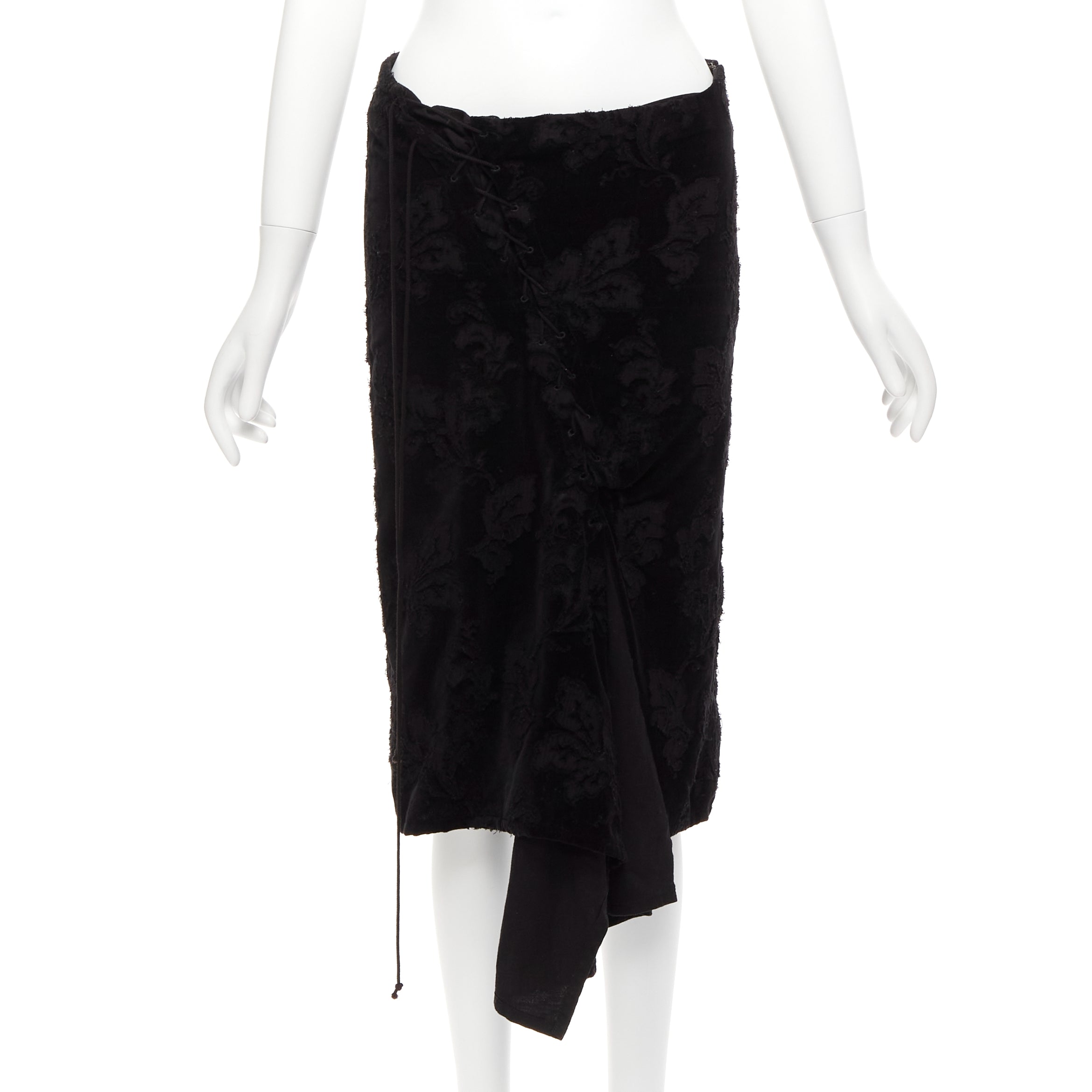 Yohji Yamamoto Velvet Lace Skirt