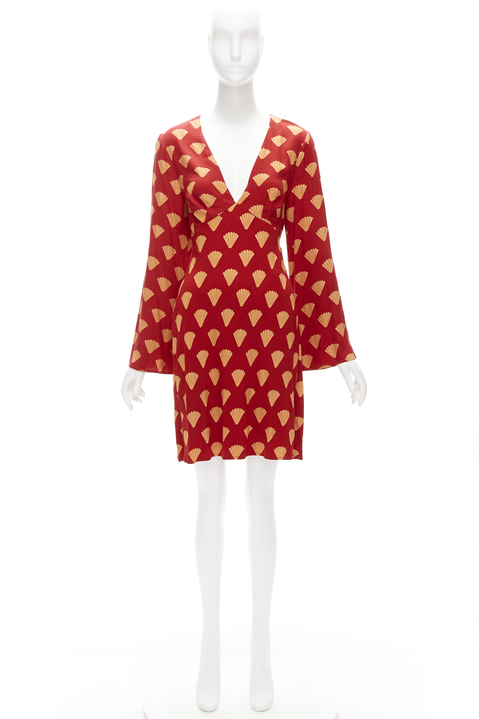 Rixo Fan Print Dress - Image 11