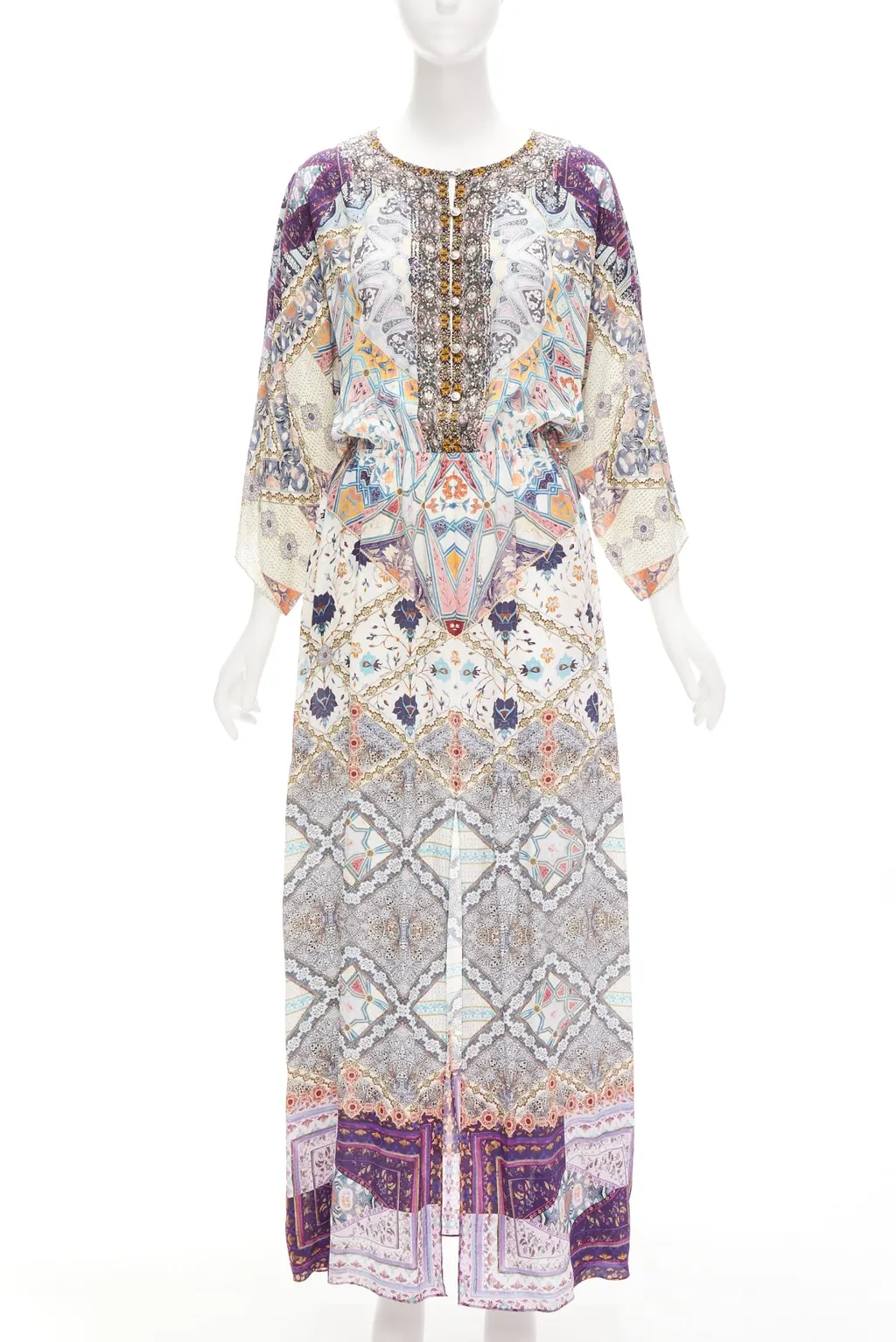 Camilla Floral Print Dress MultiColor Silk Never worn - Front View