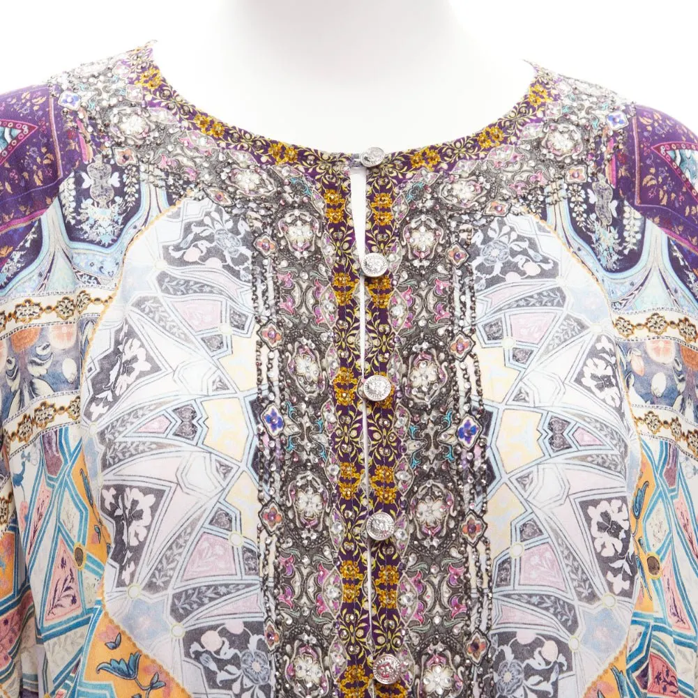Camilla Floral Print Dress MultiColor Silk Never worn - Back View