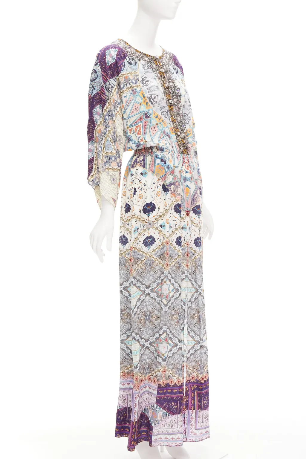 Camilla Floral Print Dress MultiColor Silk Never worn - Inside View