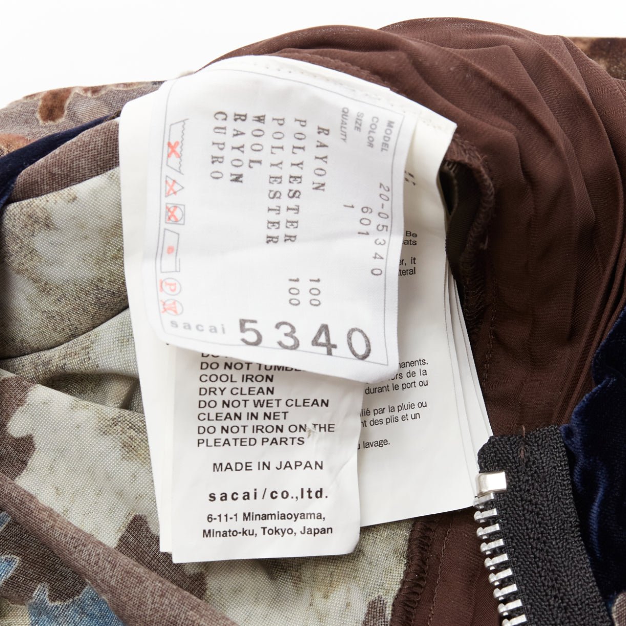 Sacai Ethnic Devore Dress - Image 10