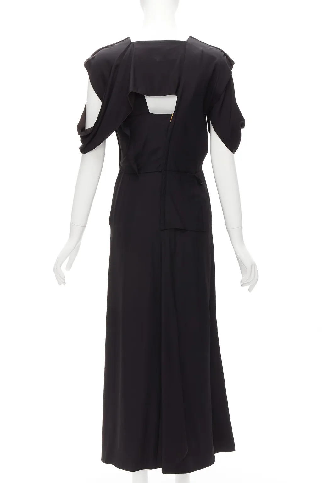 Bottega Veneta Woven Layered Dress Black Viscose Very good - Box View