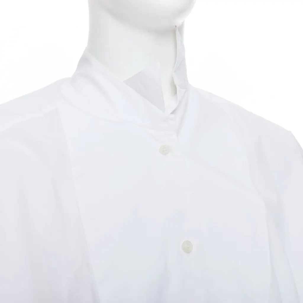 Loewe Asymmetric Boxy Shirt White Cotton Good - Back View