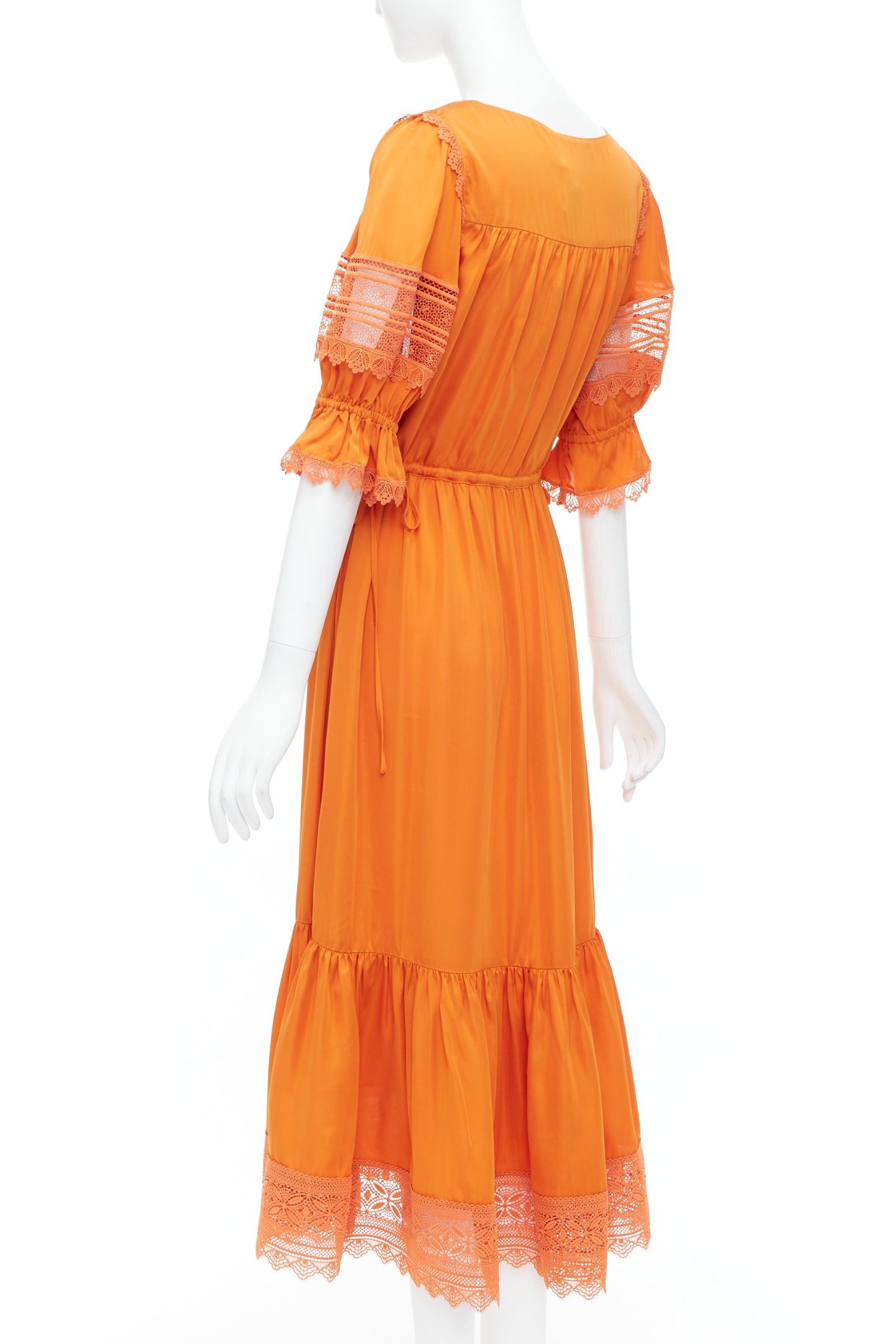 Self-portrait Satin Twill Dress - Detail 1