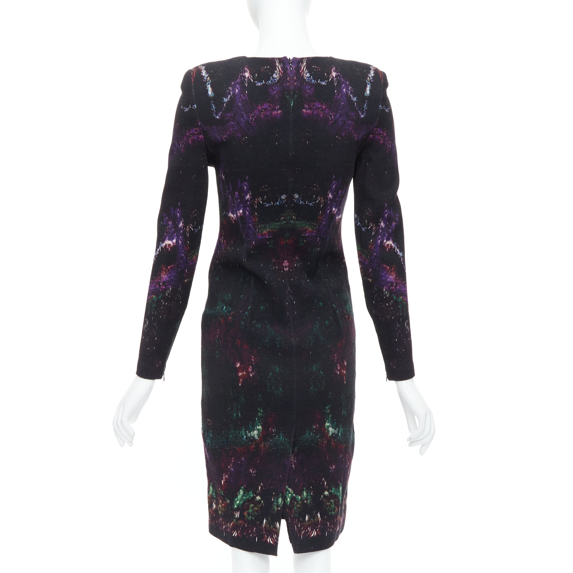 Alexander Mcqueen Feather Print Dress - Side view