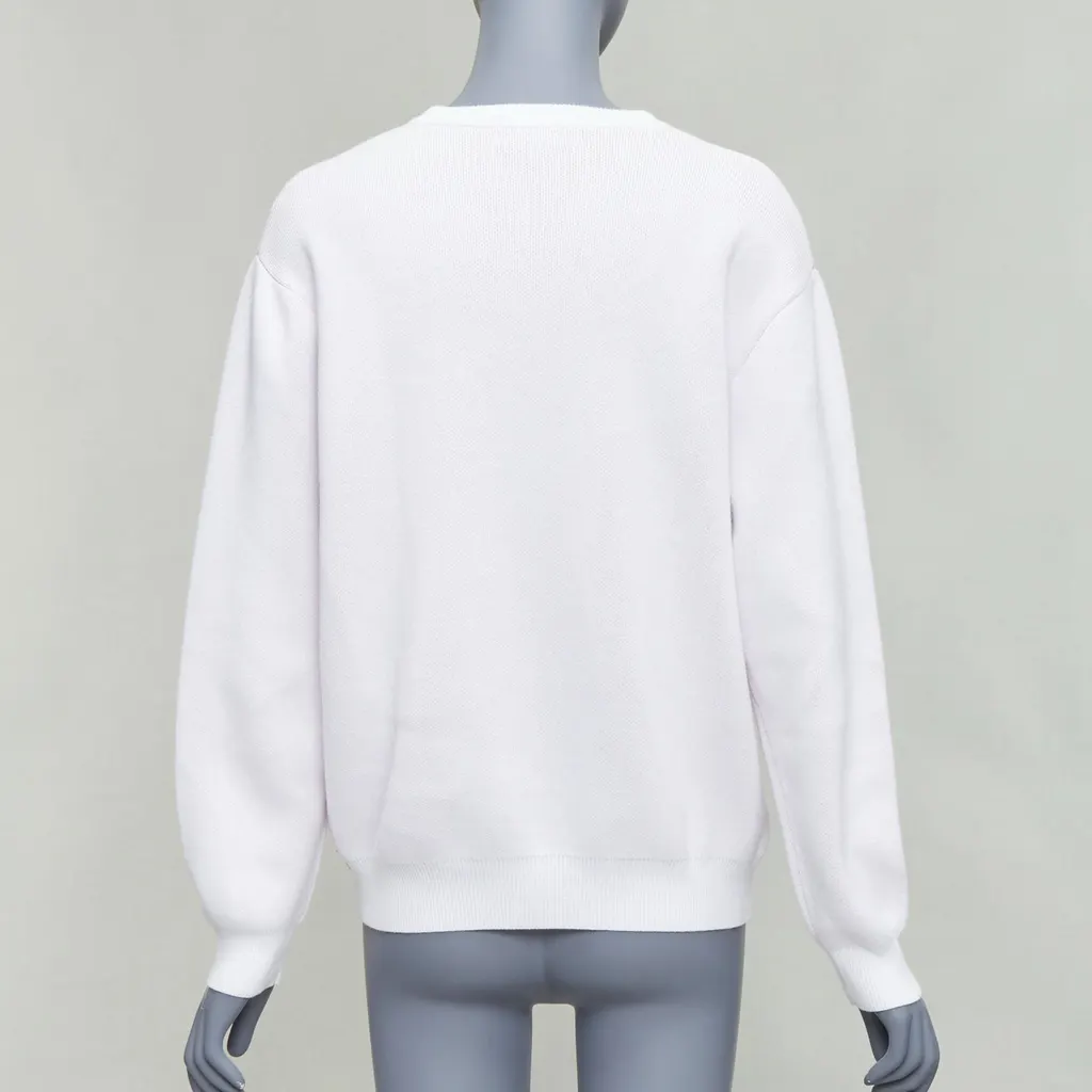 Supreme Slogan Pullover White Cotton Good - Box View