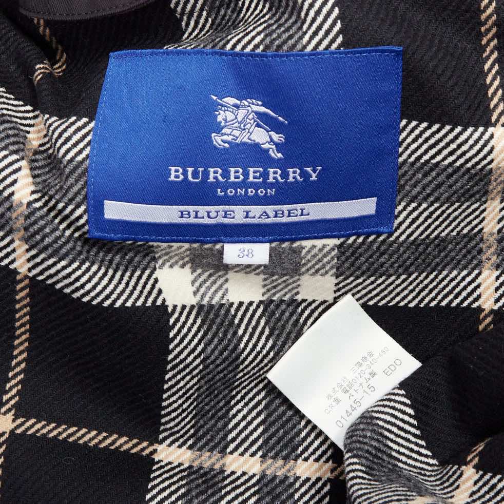 Burberry Black Grommet Trench Coat - Image 11