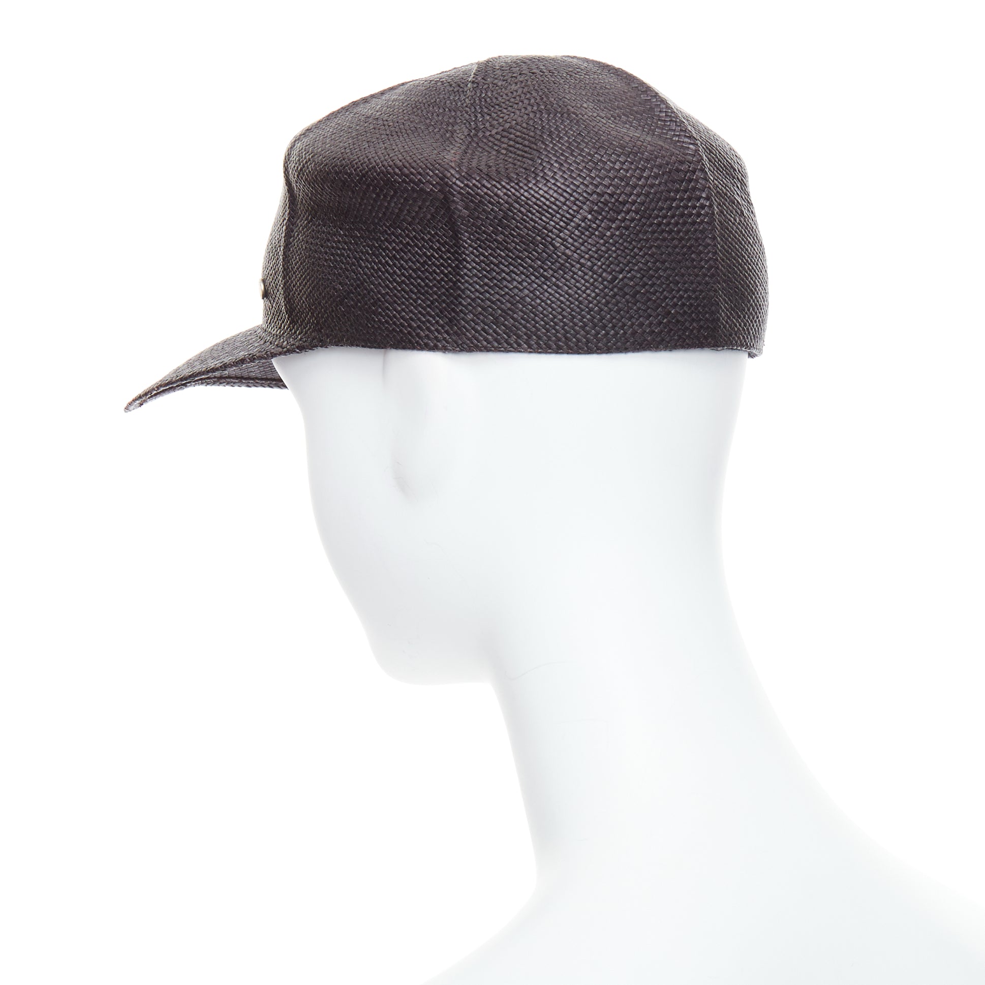 Hermès Black Panama Hat - Detail 1