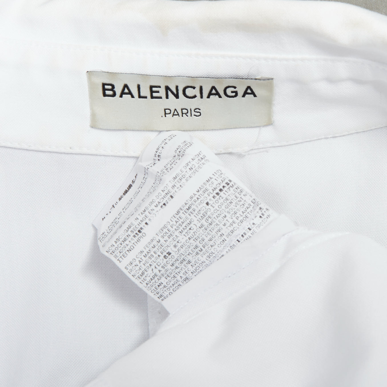 Balenciaga Drape Collared Shirt - Image 10