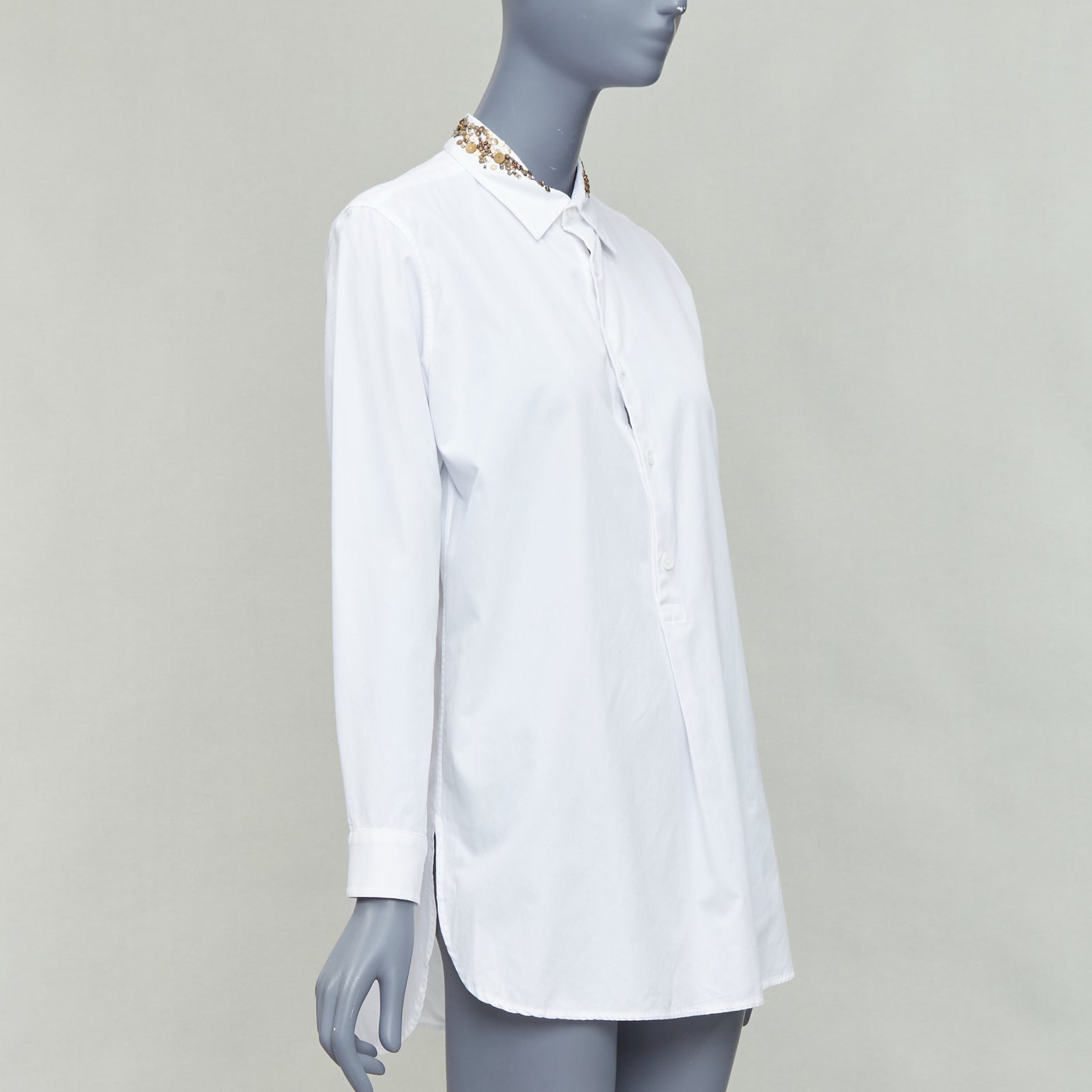 Yohji Yamamoto Sequinned Collar Shirt - Image 6