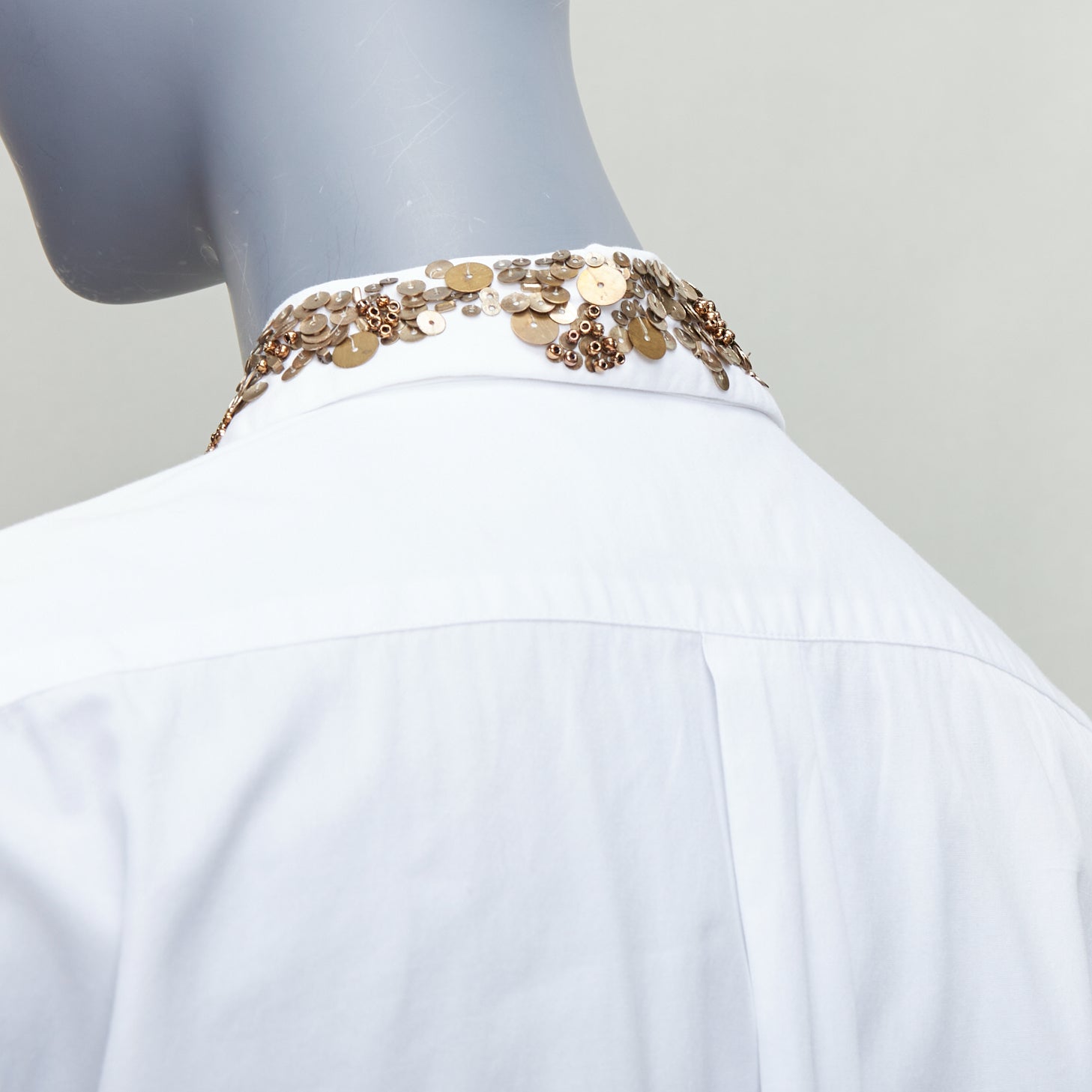 Yohji Yamamoto Sequinned Collar Shirt - Detail 2