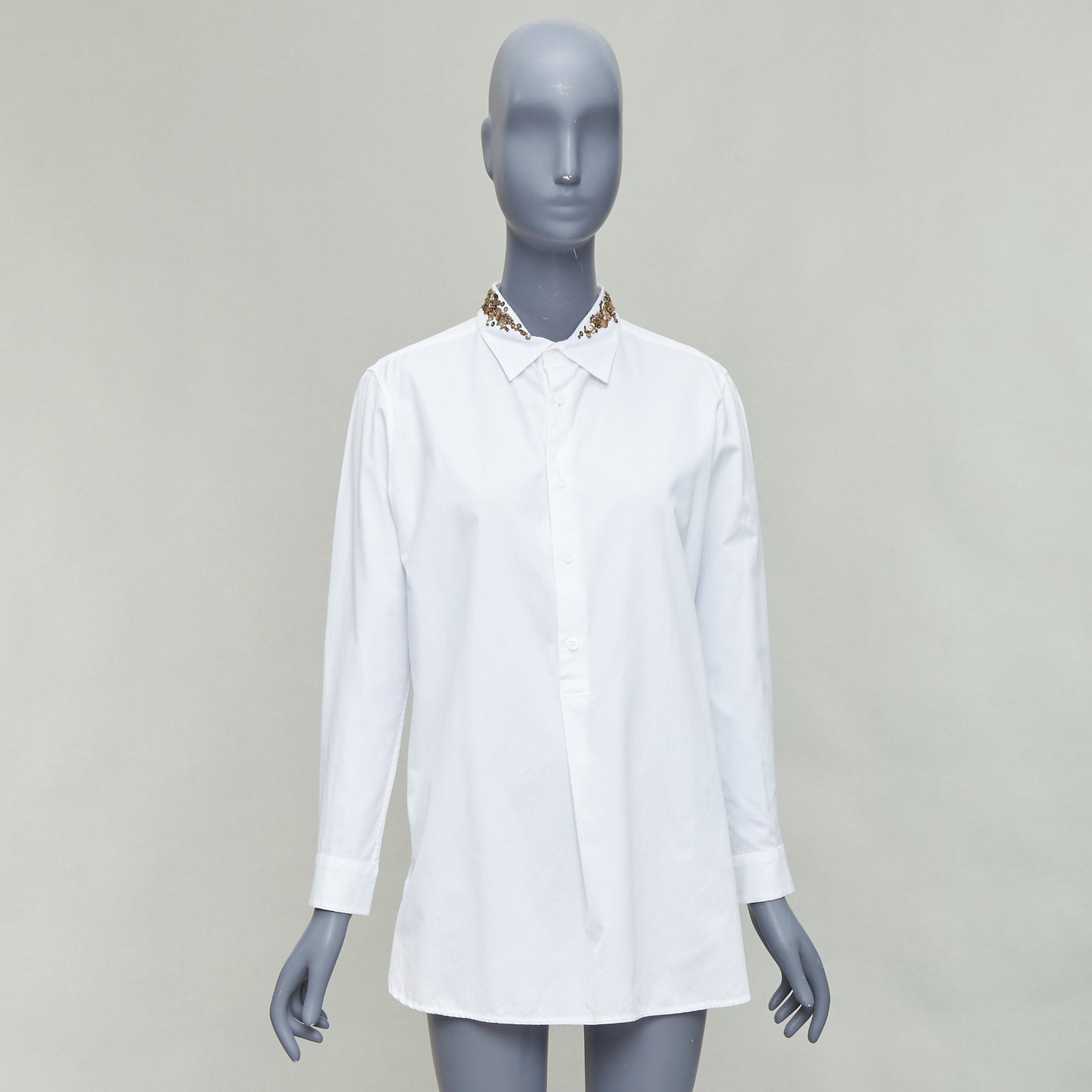 Yohji Yamamoto Sequinned Collar Shirt - Image 11