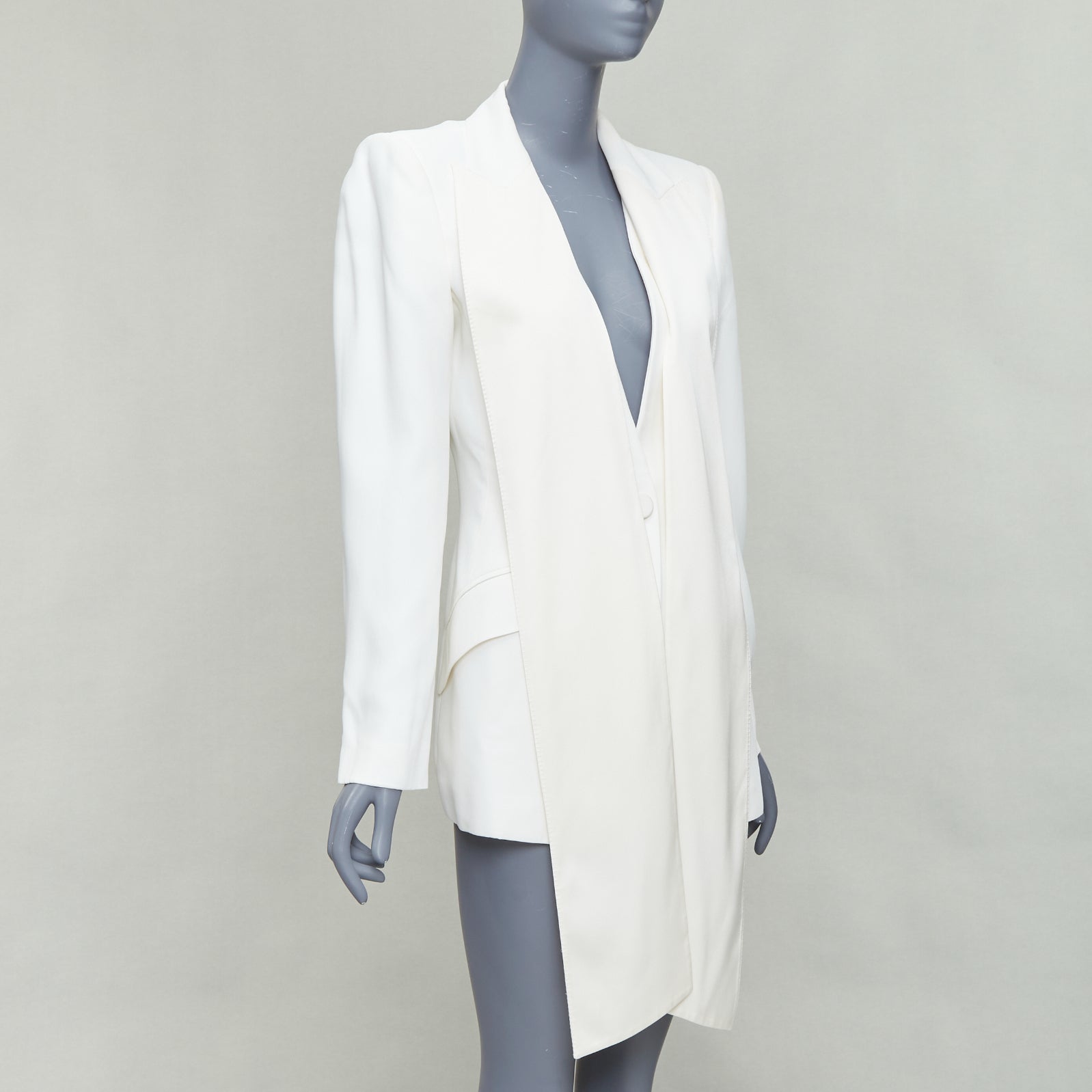 Alexander Mcqueen Silk Panel Blazer - Image 6