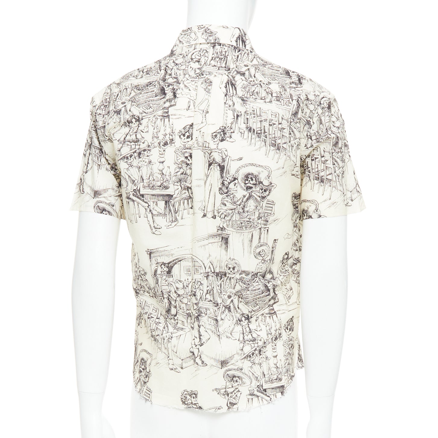 Saint Laurent Skeleton Print Shirt - Side view