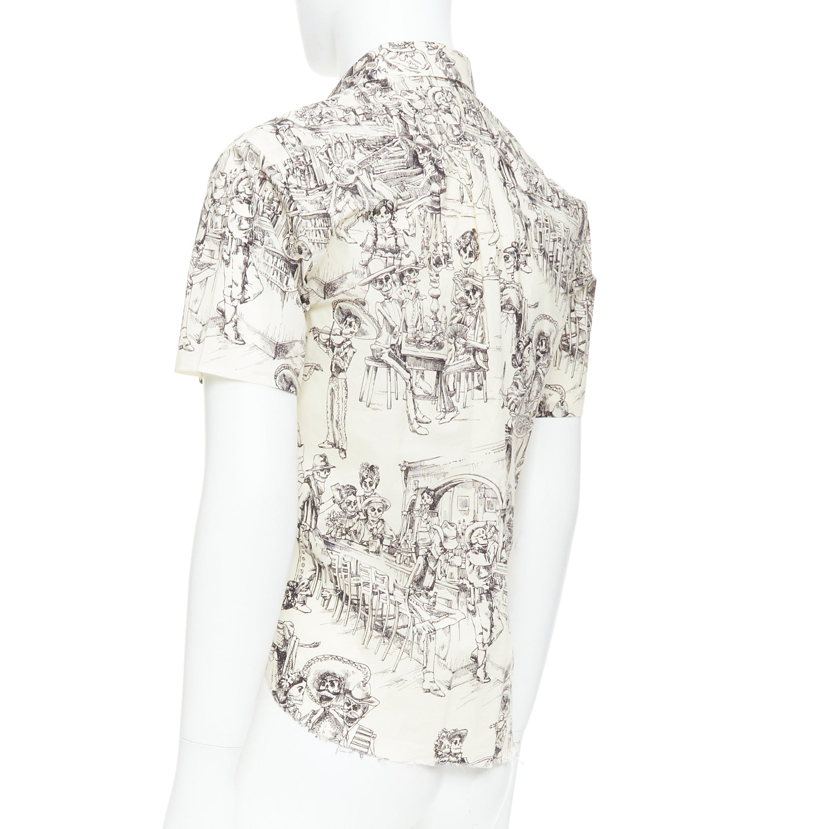 Saint Laurent Skeleton Print Shirt - Detail 1