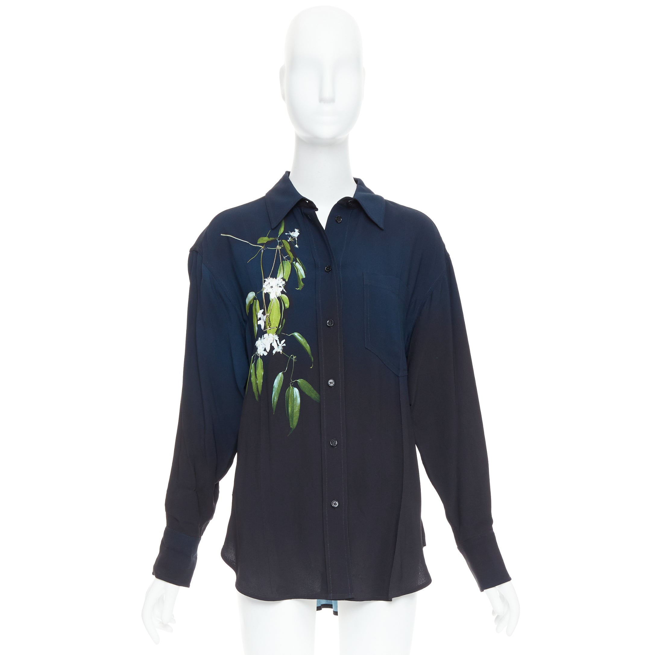 Victoria Beckham Floral Pajama Shirt - Image 11