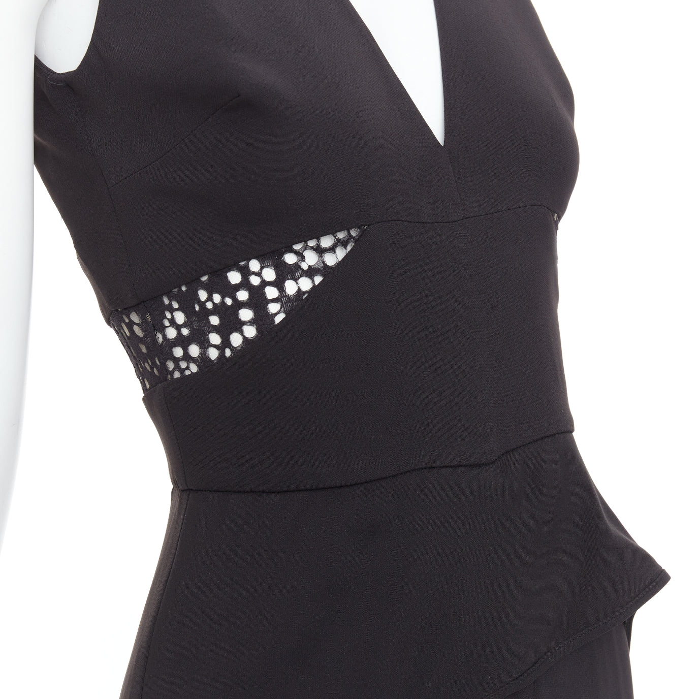 Elie Saab Sheer Drape Jumpsuit - Back view