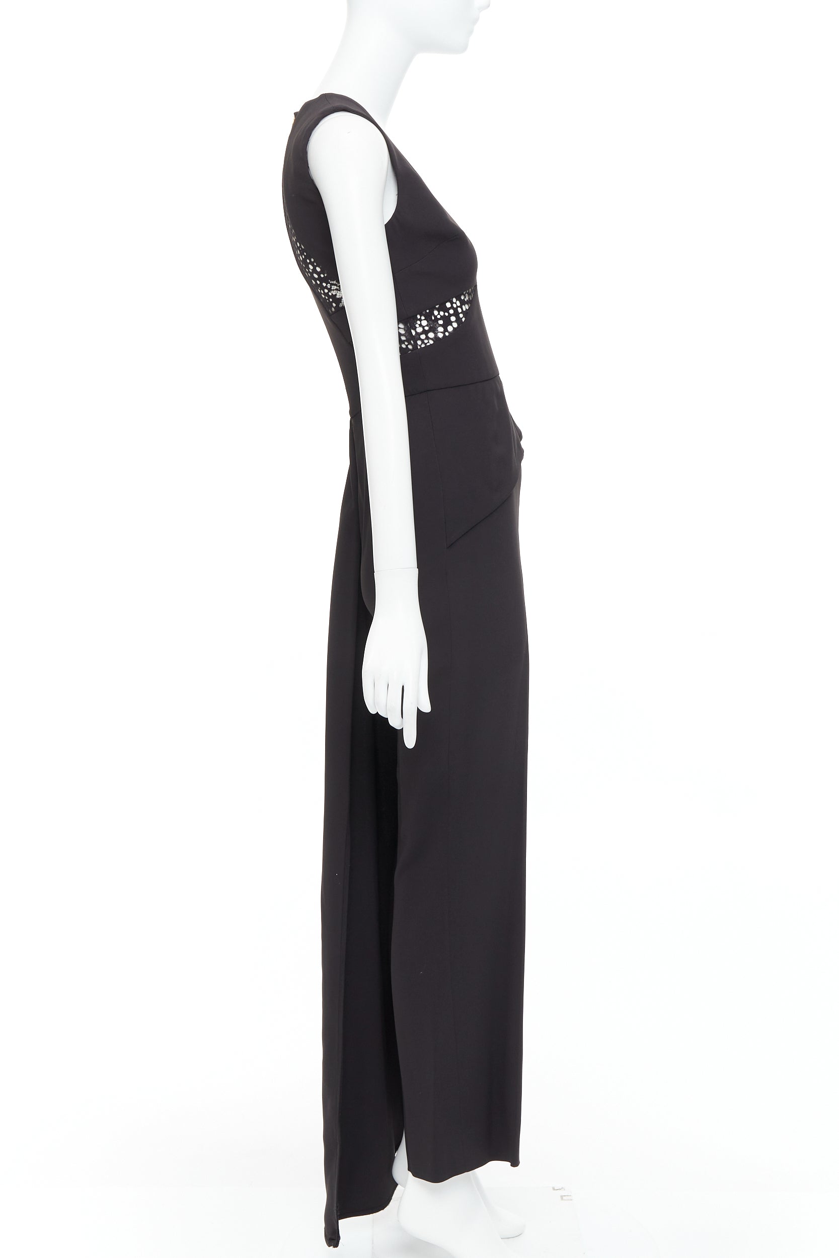 Elie Saab Sheer Drape Jumpsuit - 4