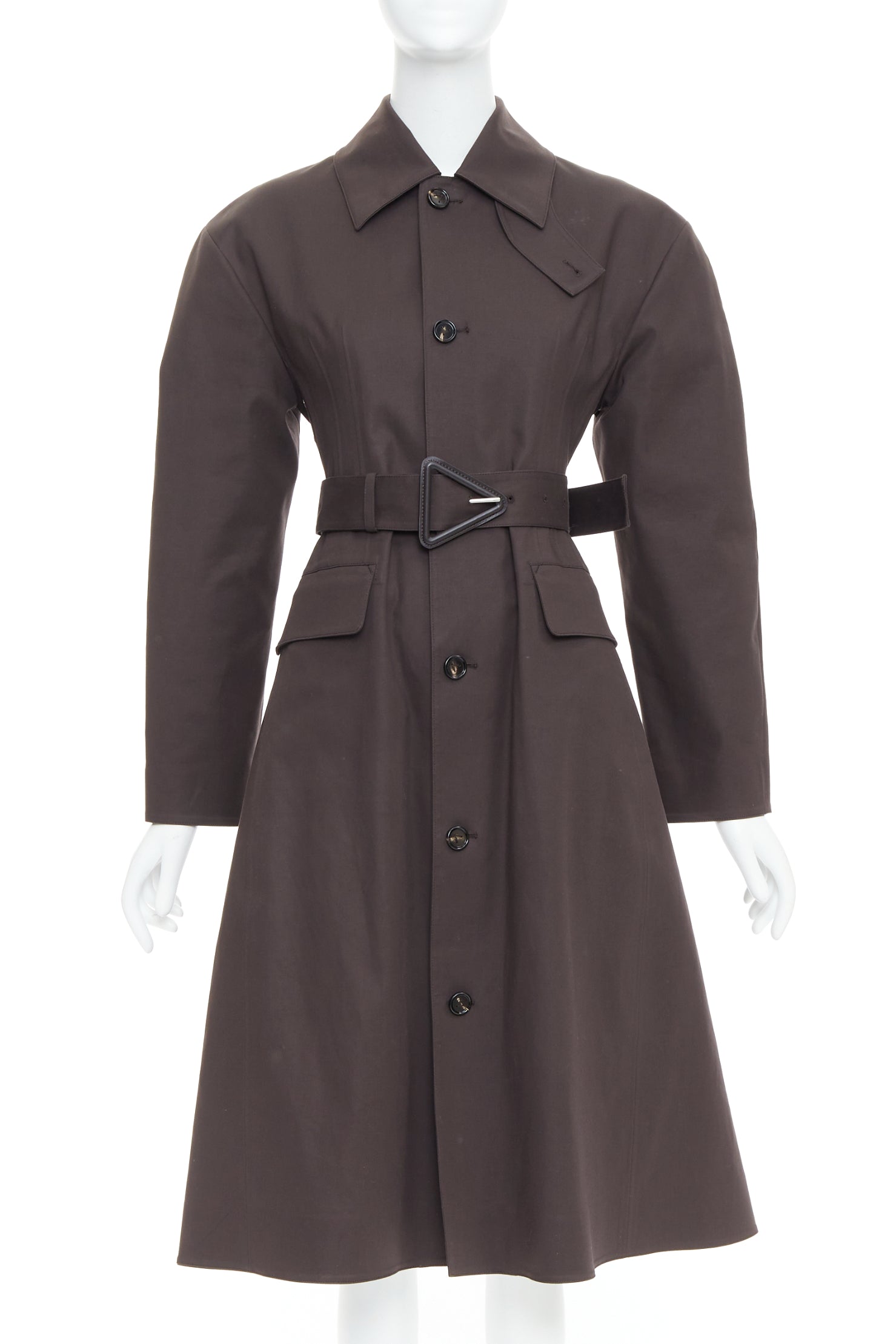 Bottega Veneta Coated Cotton Trench Coat
