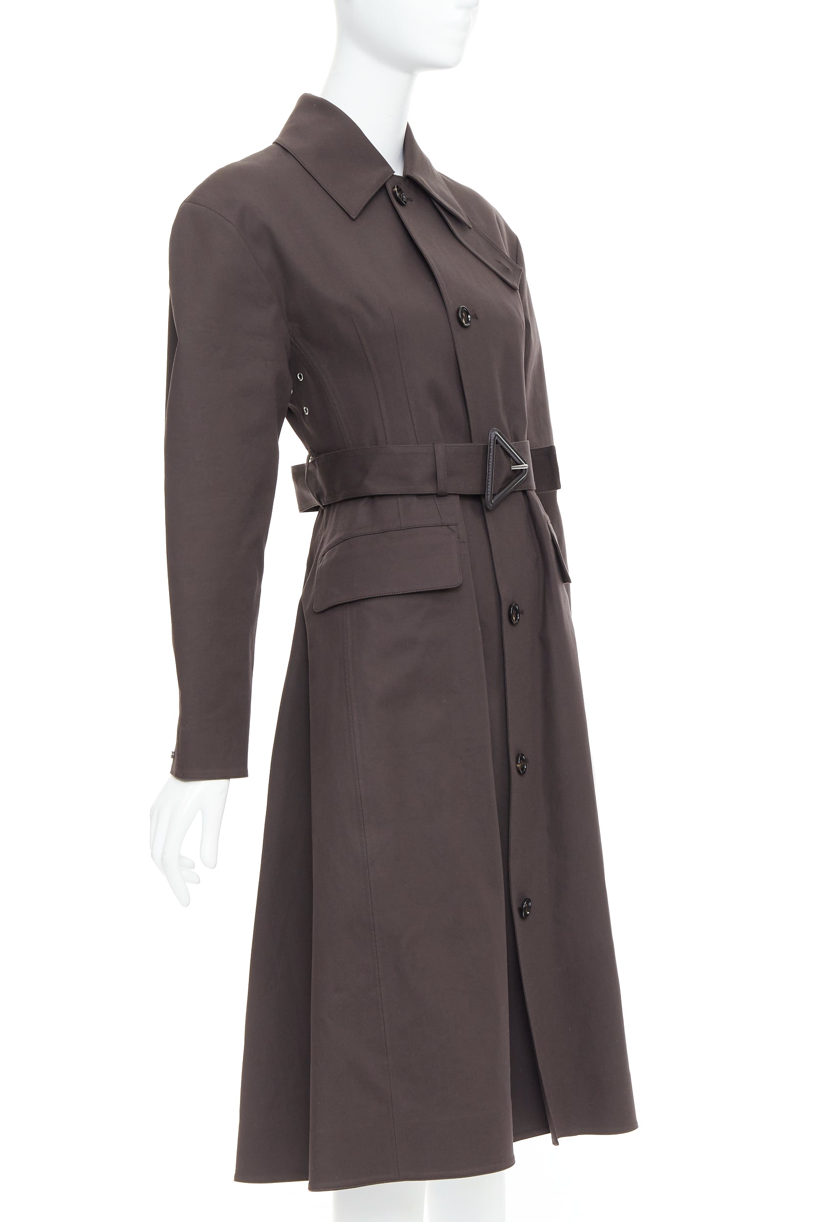 Bottega Veneta Coated Cotton Trench Coat - 4