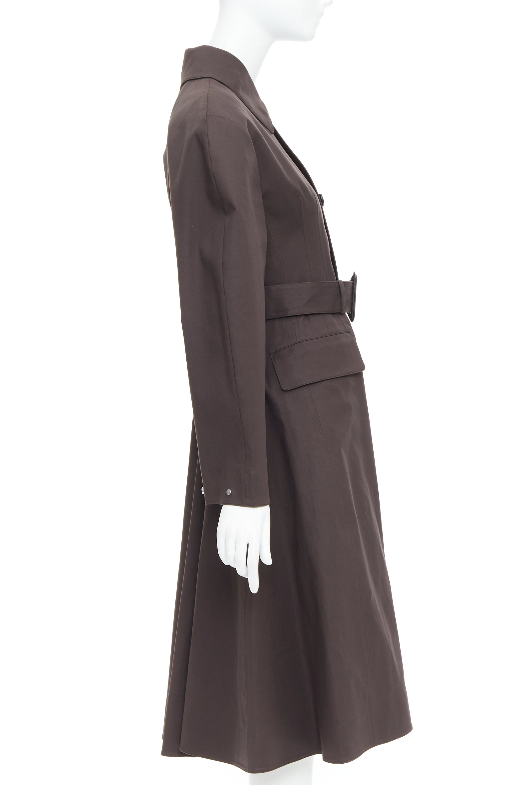 Bottega Veneta Coated Cotton Trench Coat - Side view