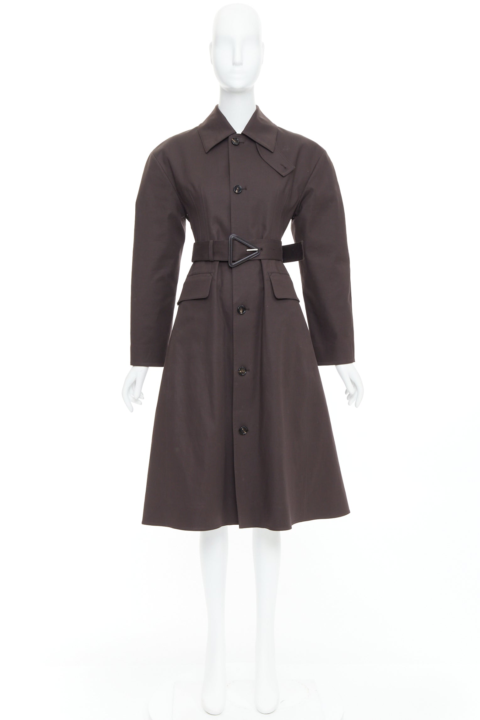 Bottega Veneta Coated Cotton Trench Coat - Image 12