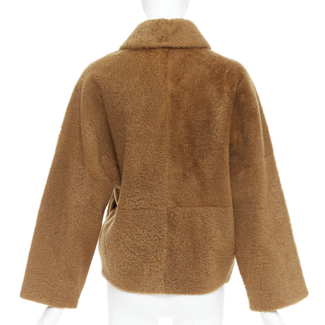 Max Mara Brown Leather Teddy Coat - Detail 1