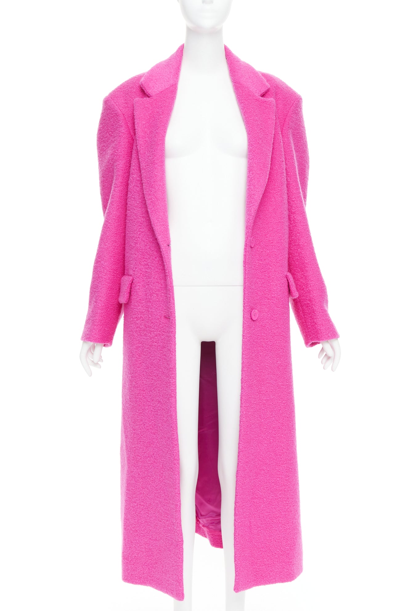 Valentino Garavani Hot Pink Wool Coat - Image 6