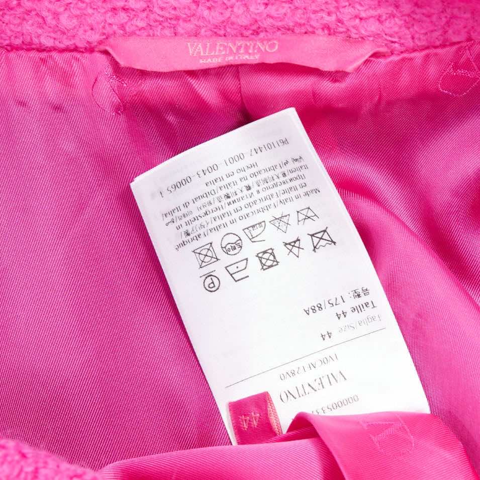 Valentino Garavani Hot Pink Wool Coat - Image 11