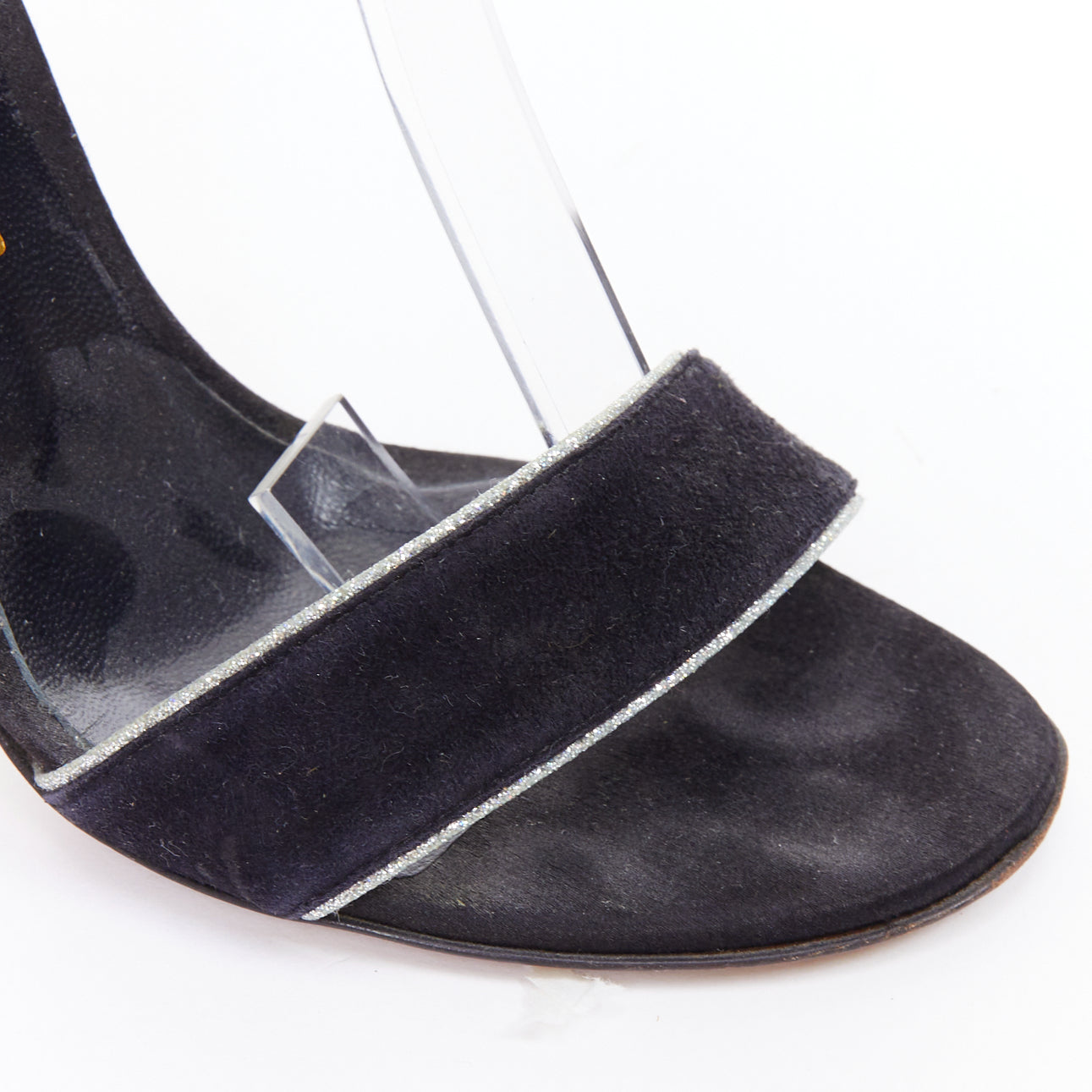 Nicholas Kirkwood Grey Lace Sandals - Detail 2