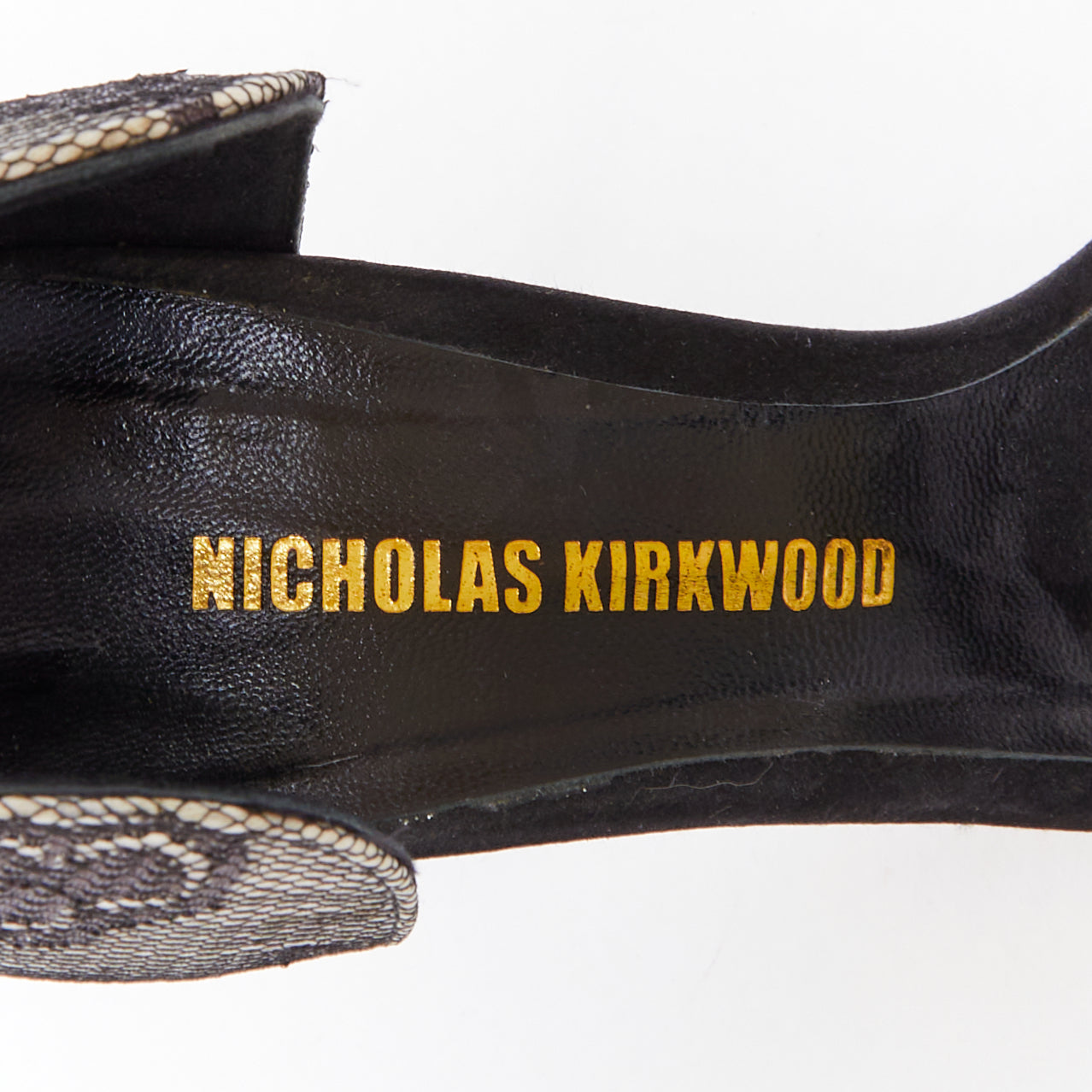 Nicholas Kirkwood Grey Lace Sandals - Image 11