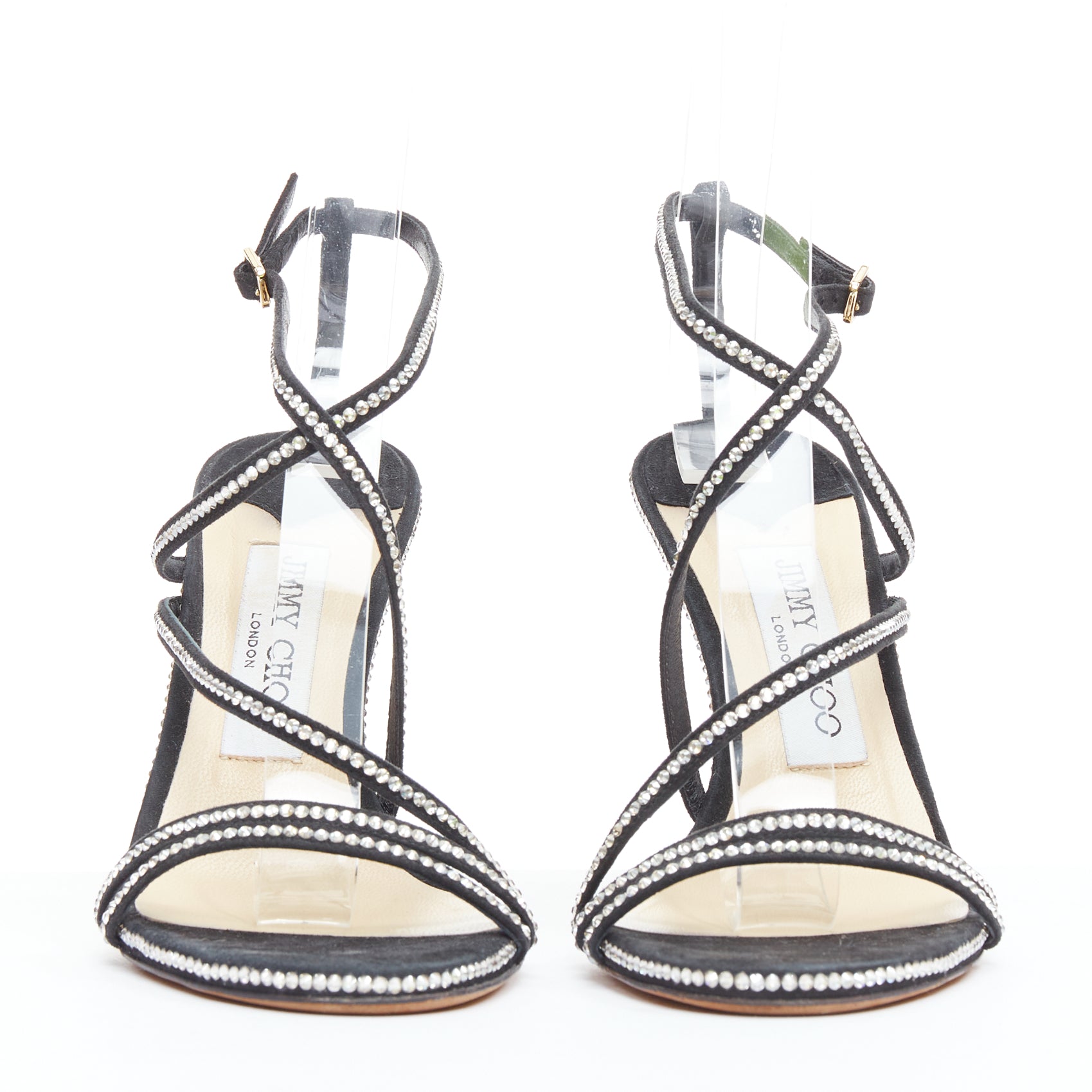 Jimmy Choo Crystal D'Orsay Sandals - Image 6