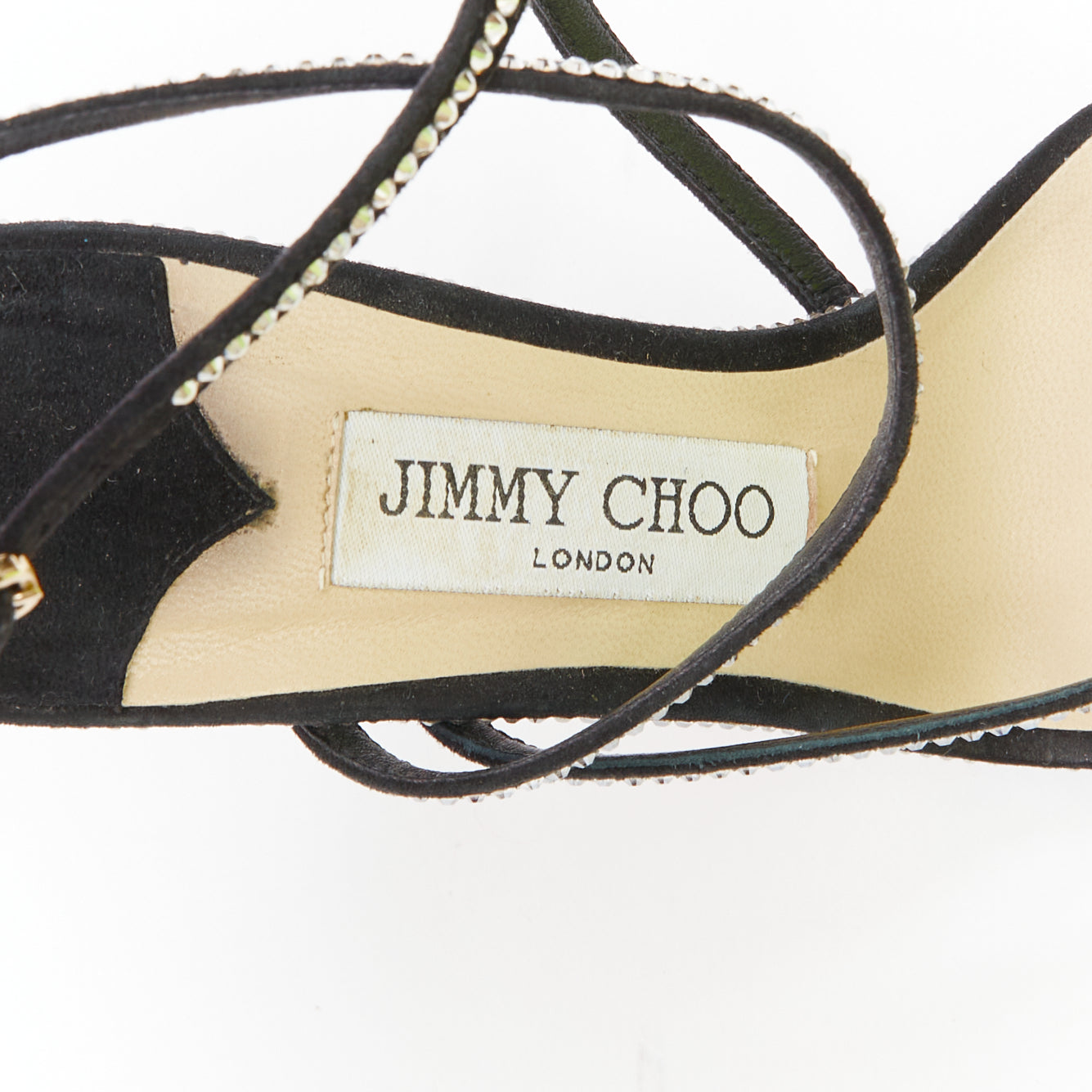 Jimmy Choo Crystal D'Orsay Sandals - Image 11