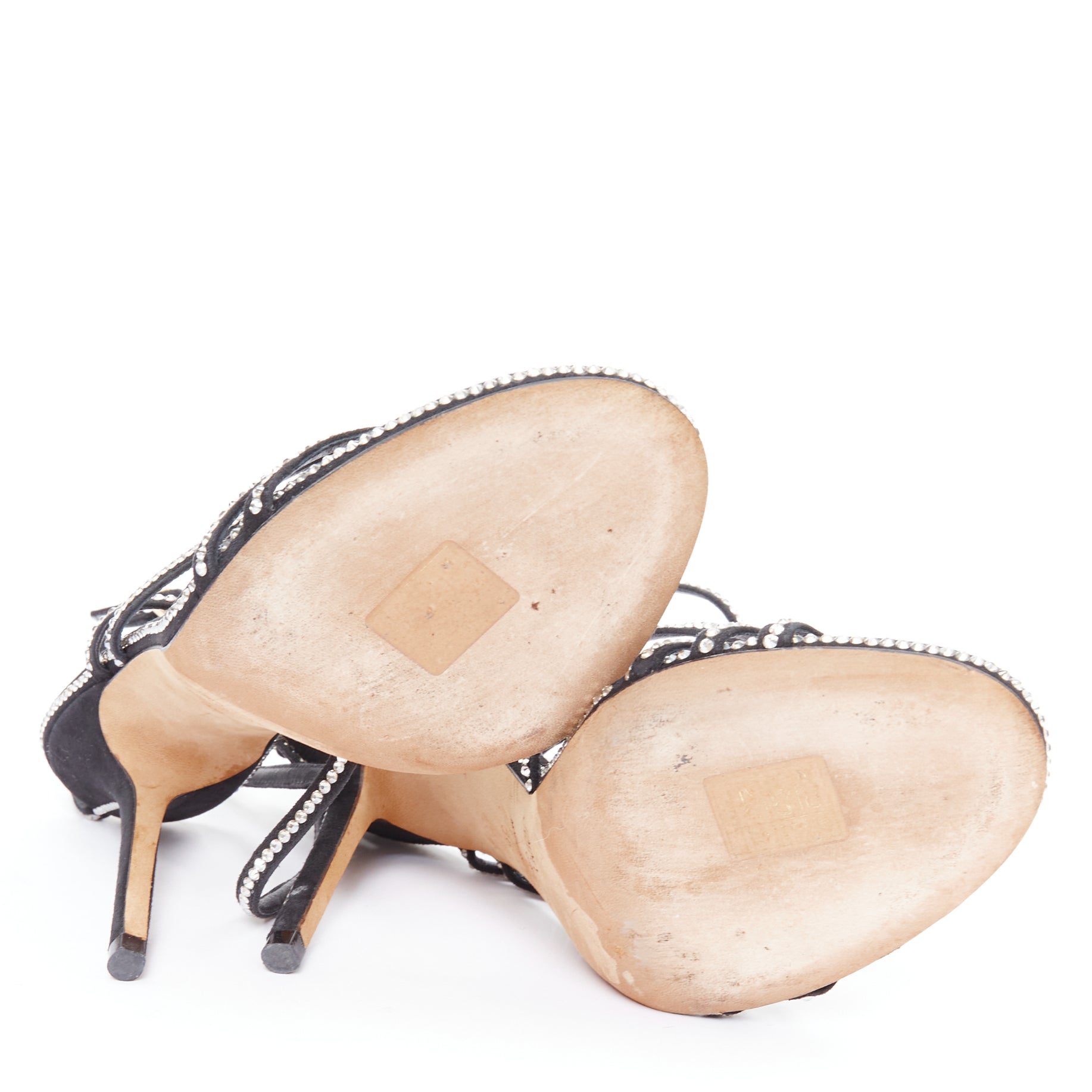 Jimmy Choo Crystal D'Orsay Sandals - Image 13