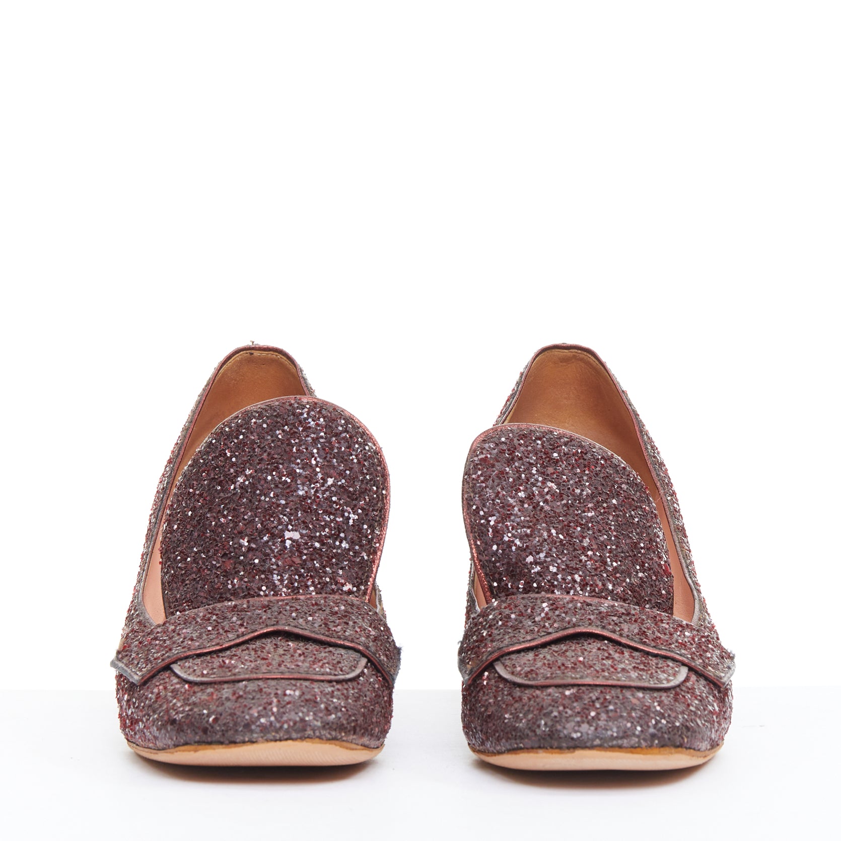 Rochas Glitter Heel Loafers - Image 6