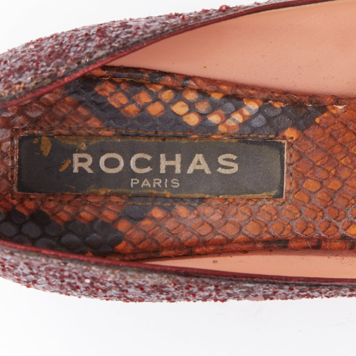 Rochas Glitter Heel Loafers - Image 11