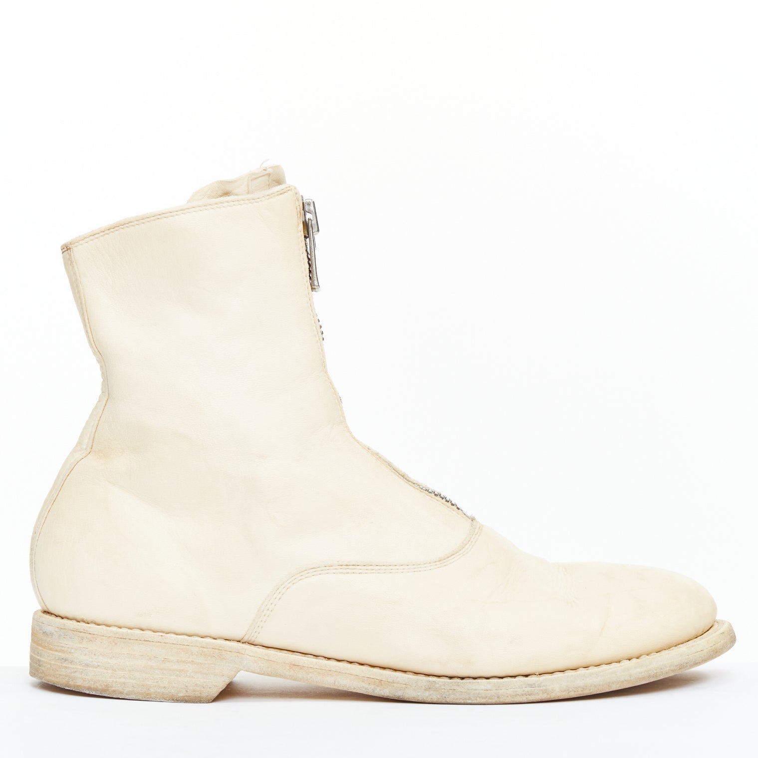 Guidi Wedge Round Toe Boots - Back view